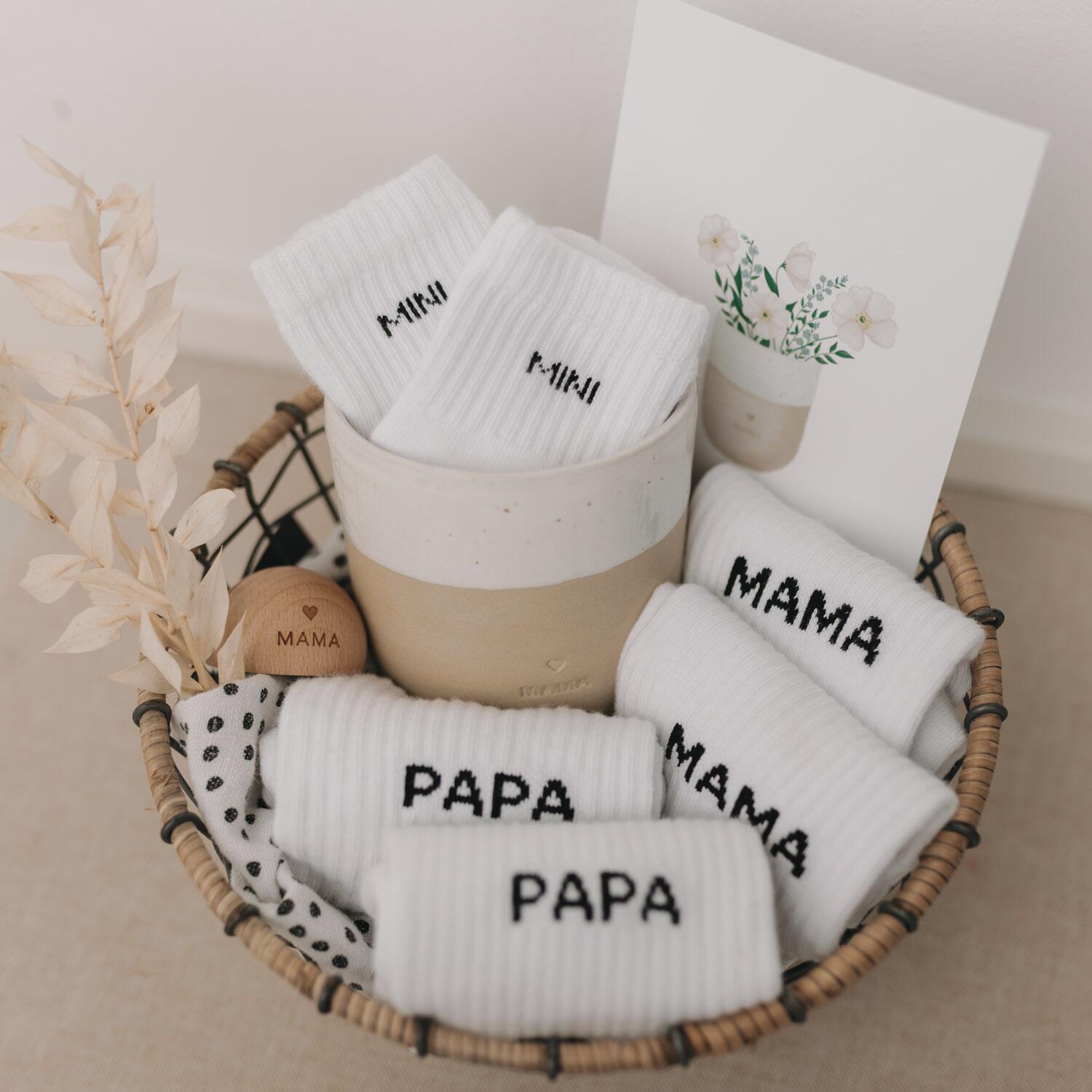 Babysocken "Mini" - 3 Monate (Weiß)