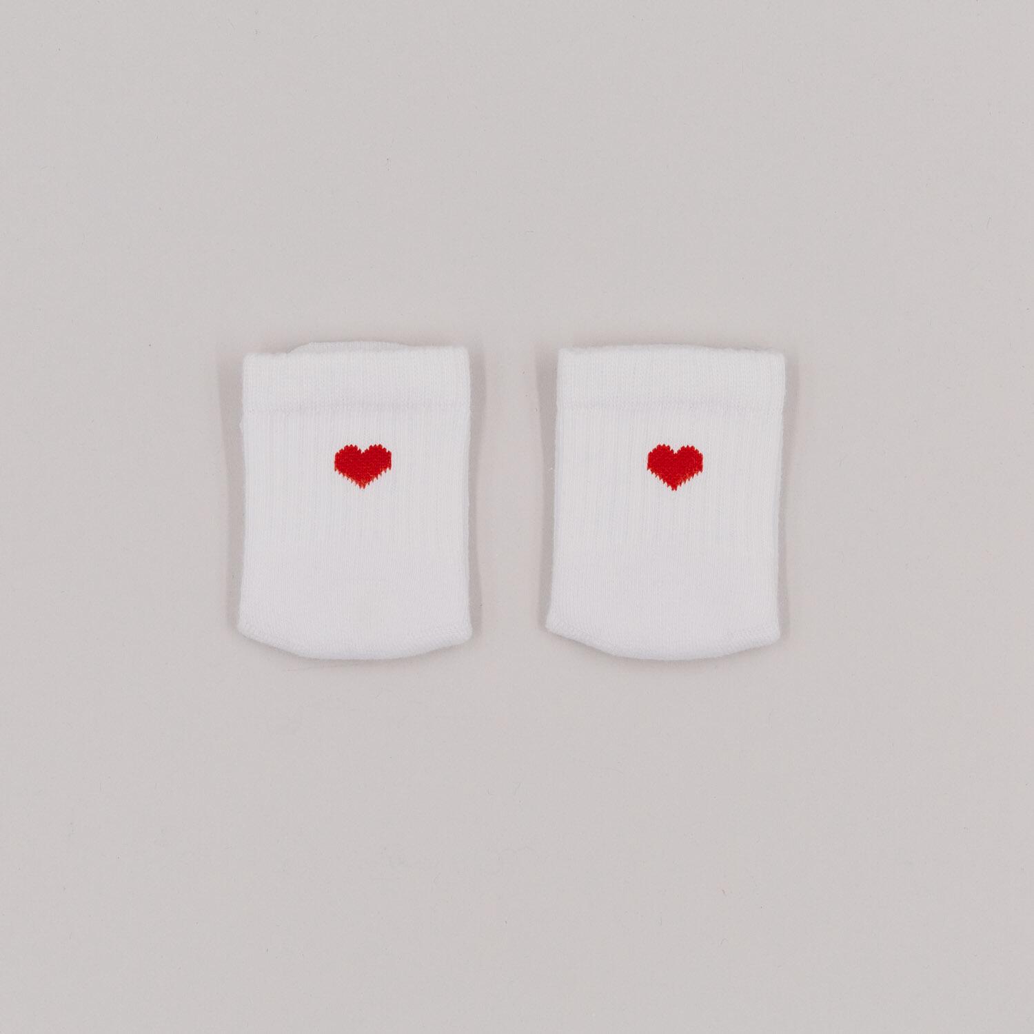 Babysocken "Herz" - 3 Monate (Rot)