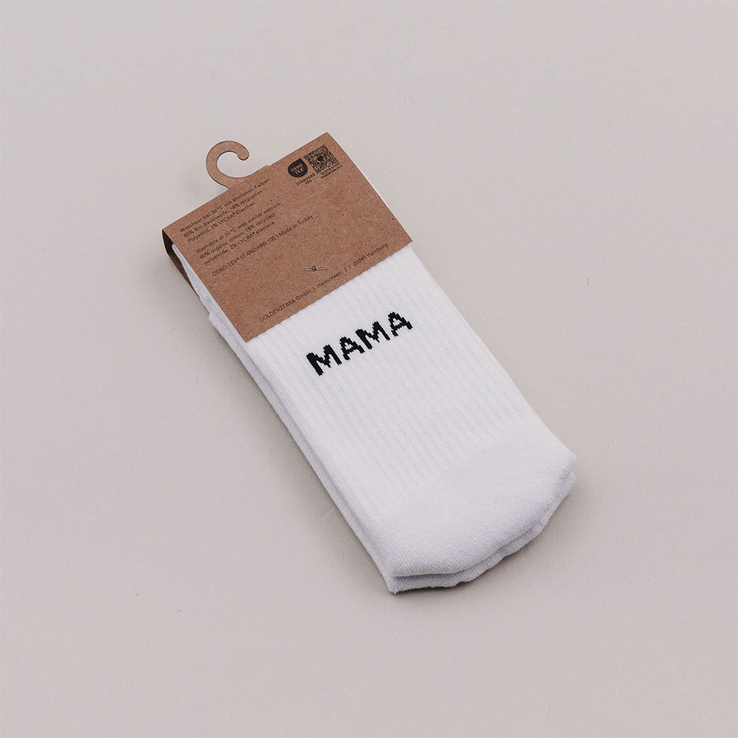 Socken "Mama" - 35-38 (Weiß)