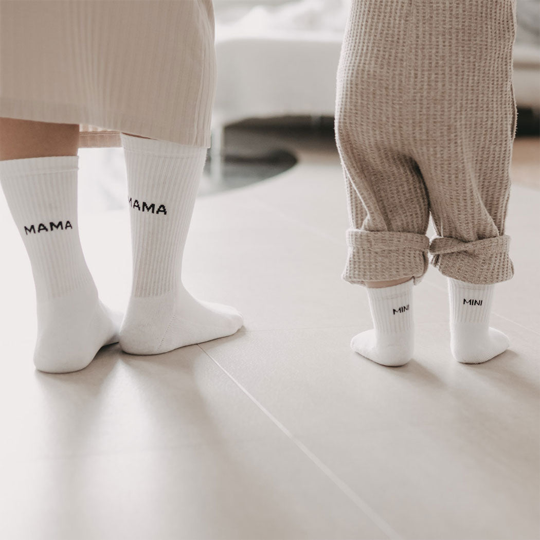 Socken "Mama" - 35-38 (Weiß)