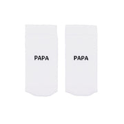 Socken "Papa" - 39-42 (Weiß)