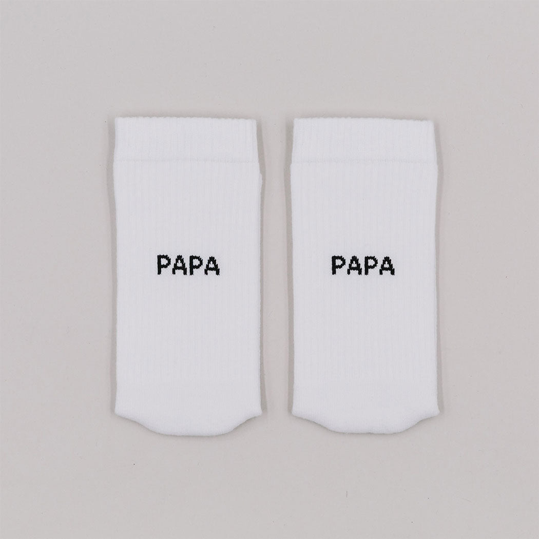 Socken "Papa" - 39-42 (Weiß)