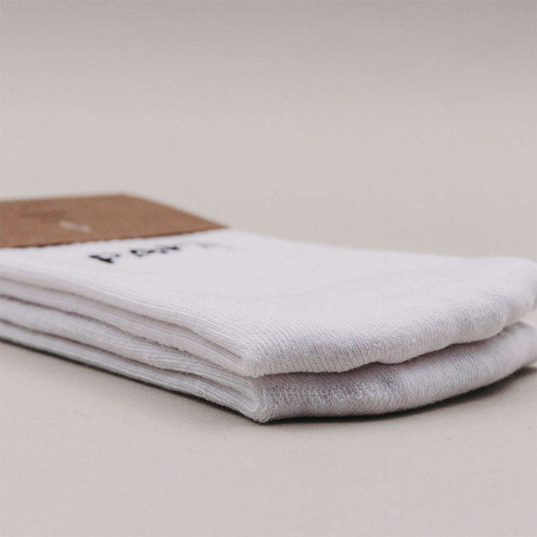 Socken "Papa" - 39-42 (Weiß)