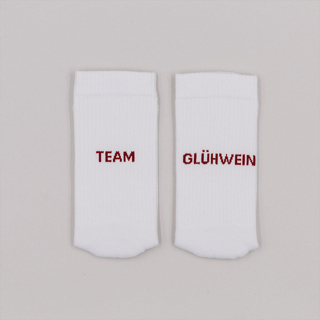 Socken "Team Glühwein" (Weiß)