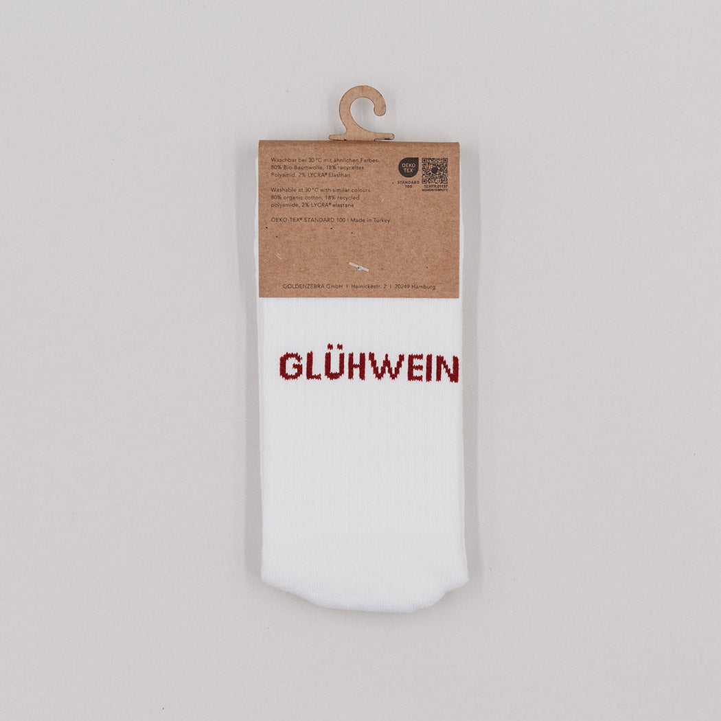 Socken "Team Glühwein" (Weiß)