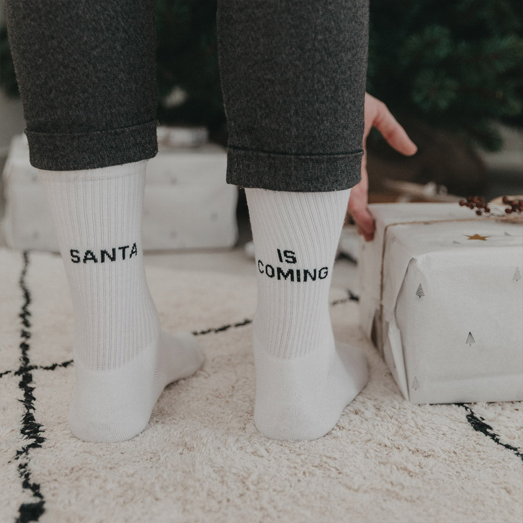 Socken "Santa" - S (Weiß)