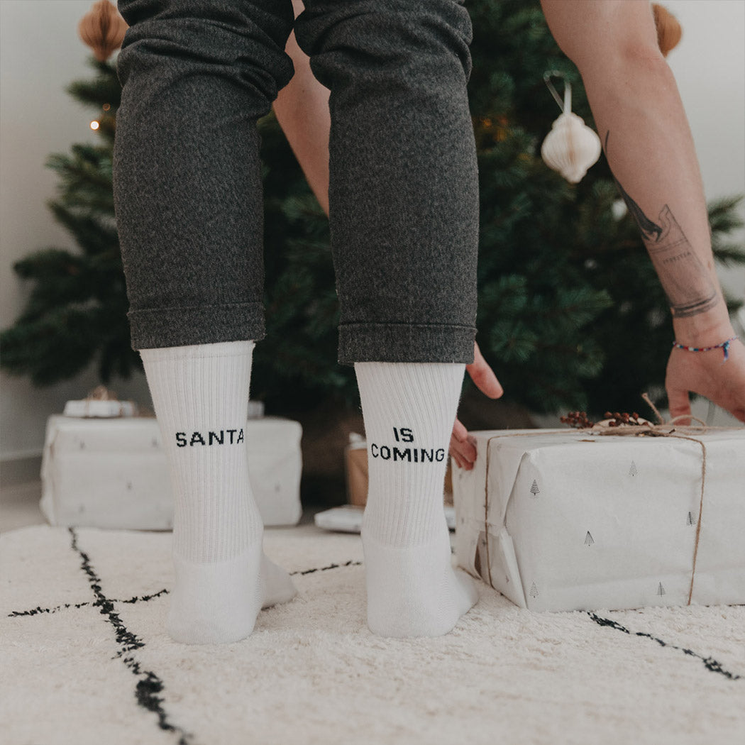 Socken "Santa" - S (Weiß)