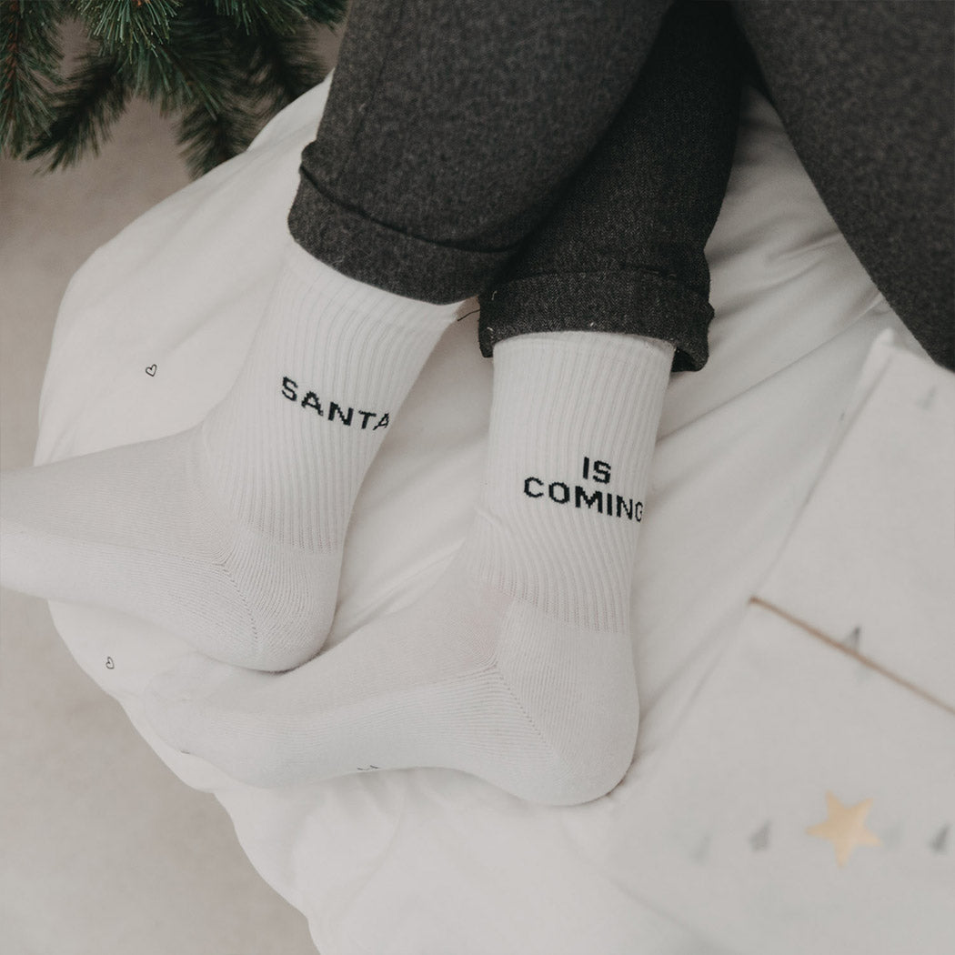 Socken "Santa" - S (Weiß)