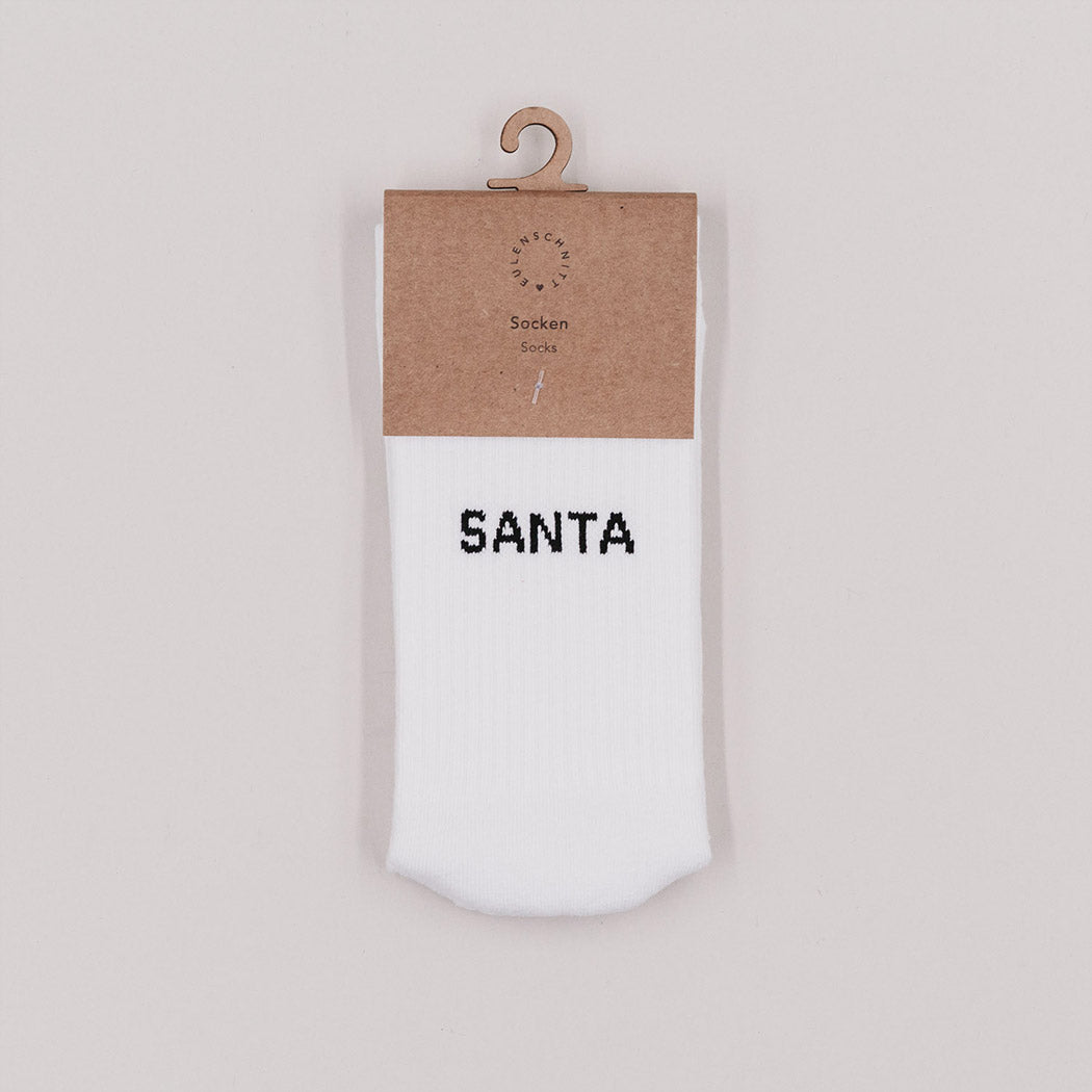 Socken "Santa" - S (Weiß)