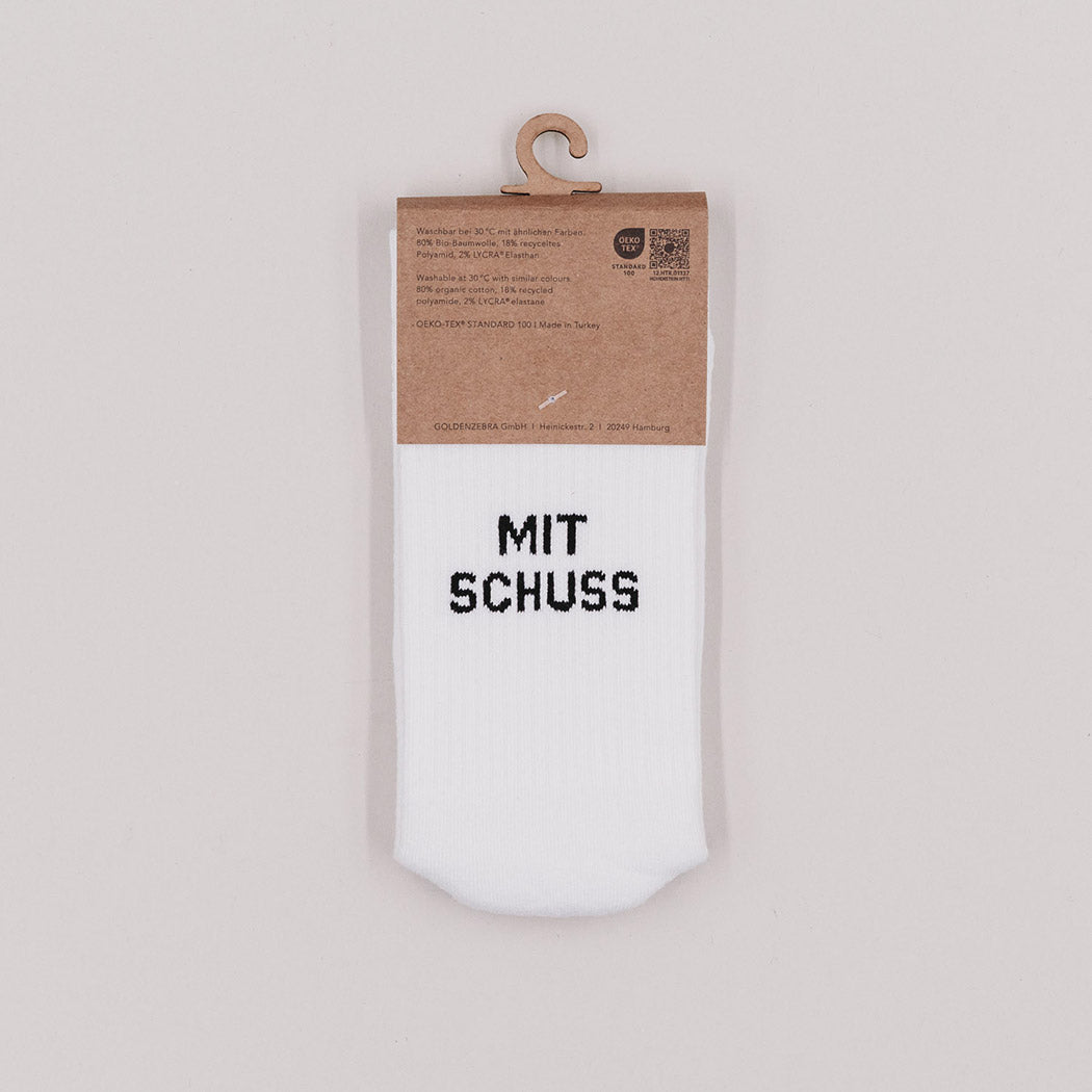 Socken "Mit Schuss" (Weiß)