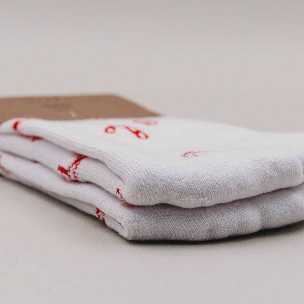 Socken "Zuckerstangen" (Weiß)