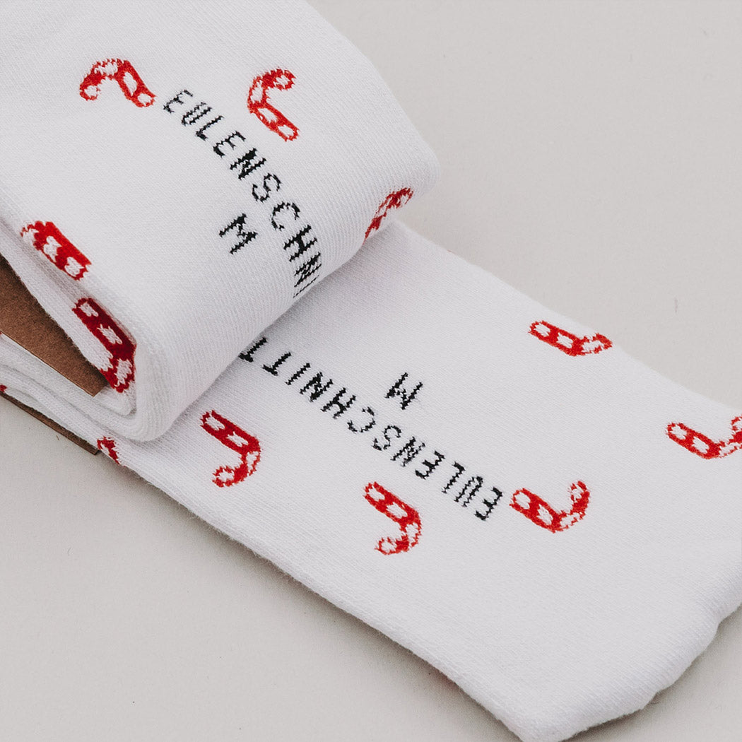 Socken "Zuckerstangen" (Weiß)