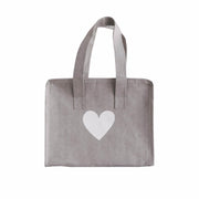 Kühltasche "Herz" - klein (Grau) Eulenschnitt