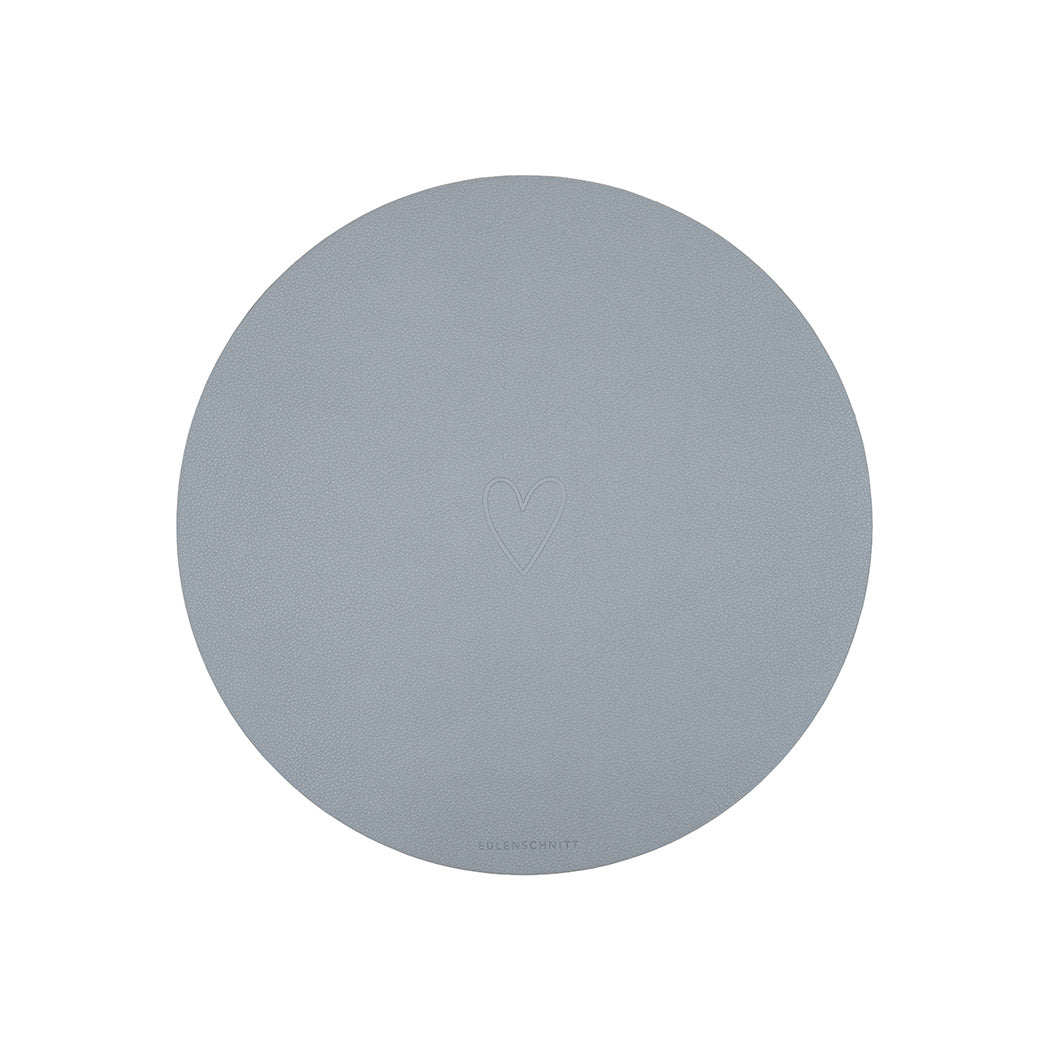 Wendbares Platzset "Herz" (Grau)