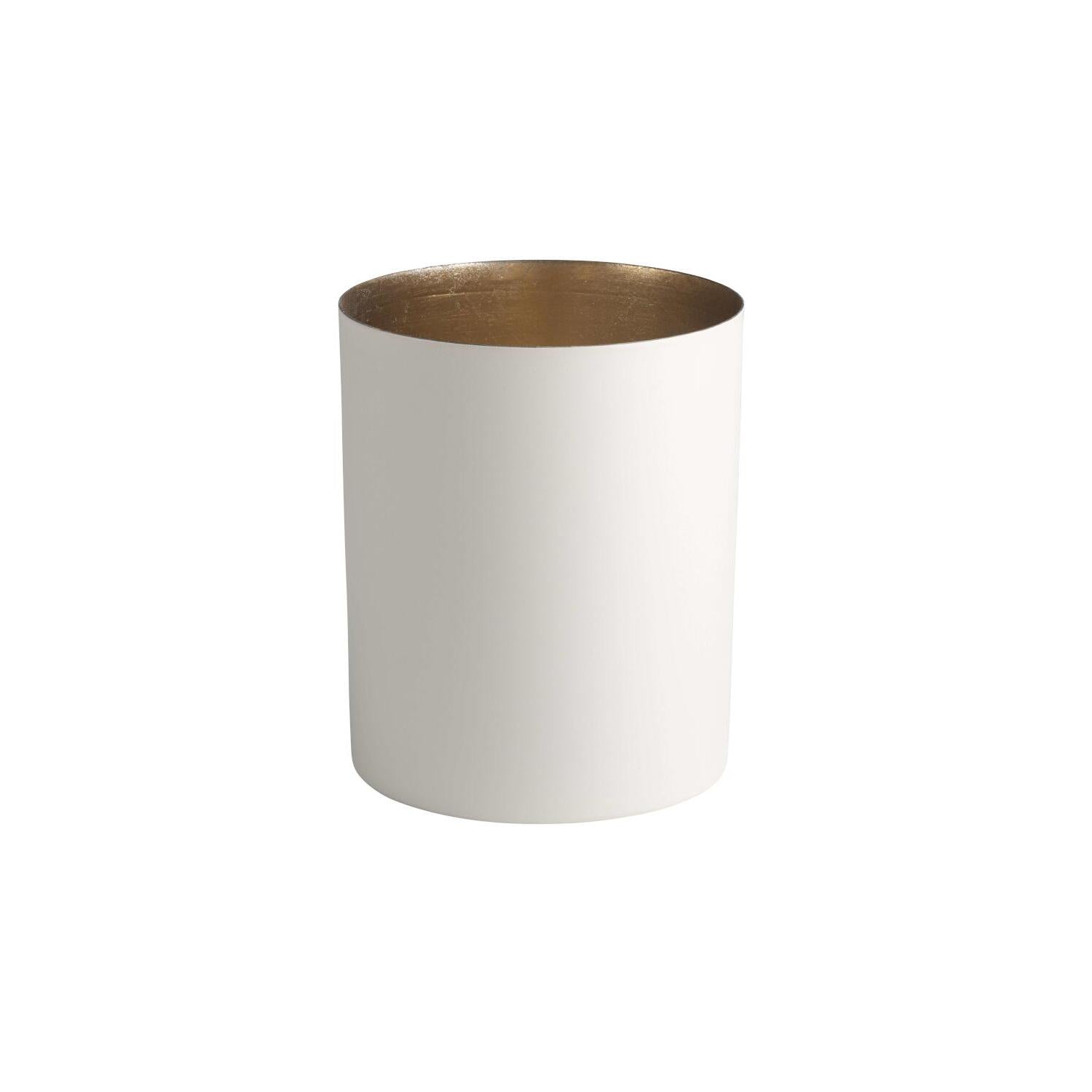 Windlicht "Chennai" - XL (Weiß/Gold)
