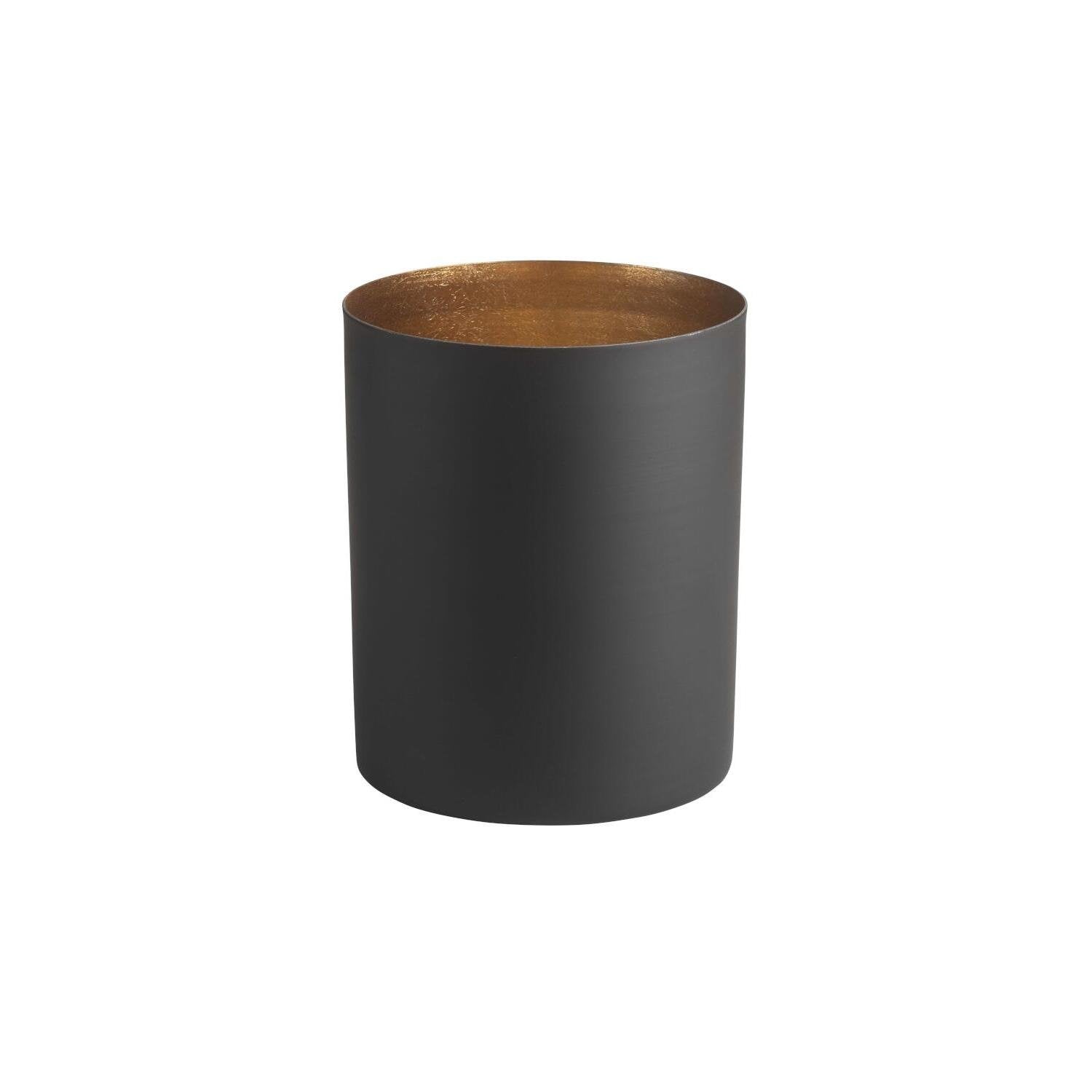 Windlicht "Chennai" - XL (Schwarz/Gold)