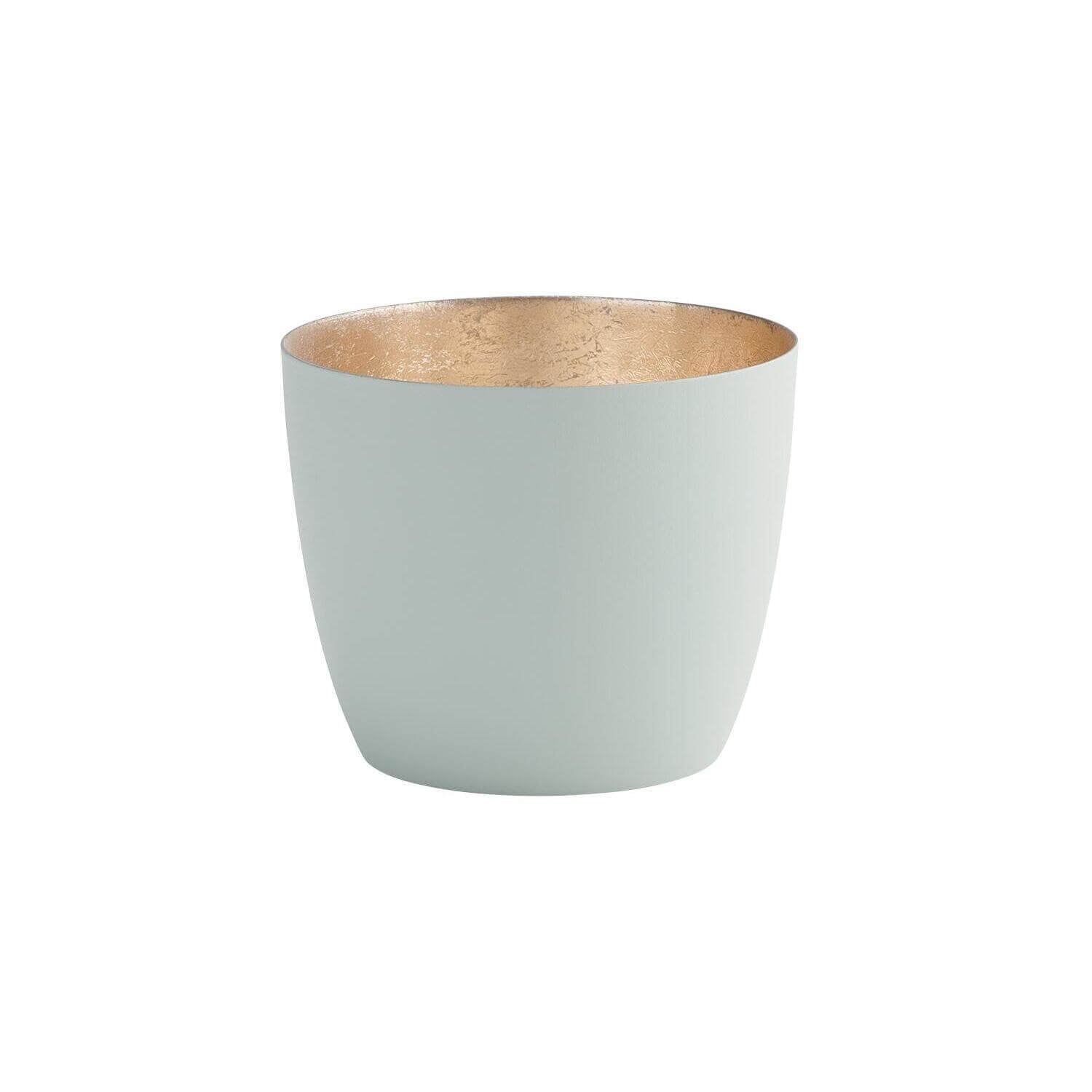 Windlicht "Madras" - M (Mintgrün/Gold)