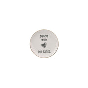 Deko-Teller "Love Plates - Baked with..." - 10 cm (Weiß)