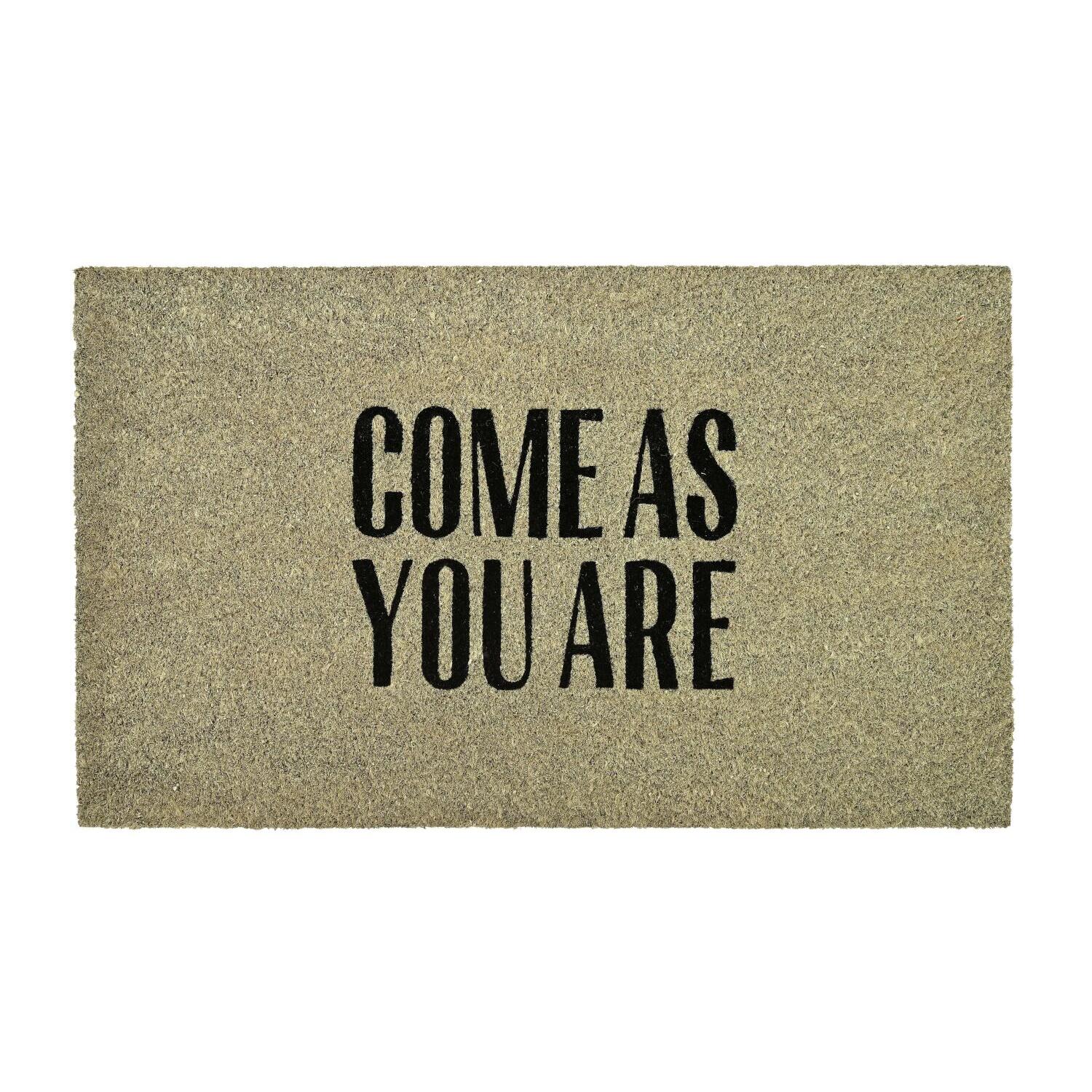 Fußmatte "Come as you are" - 75x45 cm (Grau)