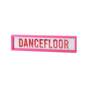 Glasbild "Love Frames - Dancefloor" - 51x12x4 cm (Hot Pink)