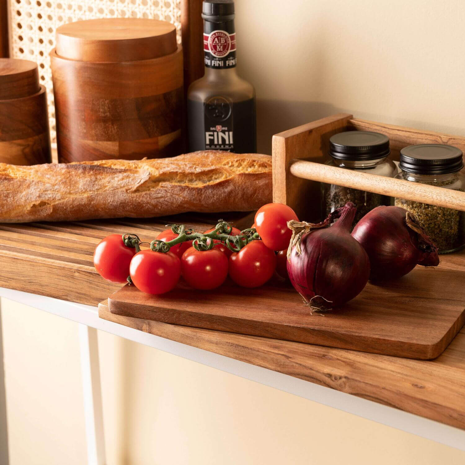 Frühstücksbrett "Bento" aus Akazienholz - 26x15 cm (Natur)