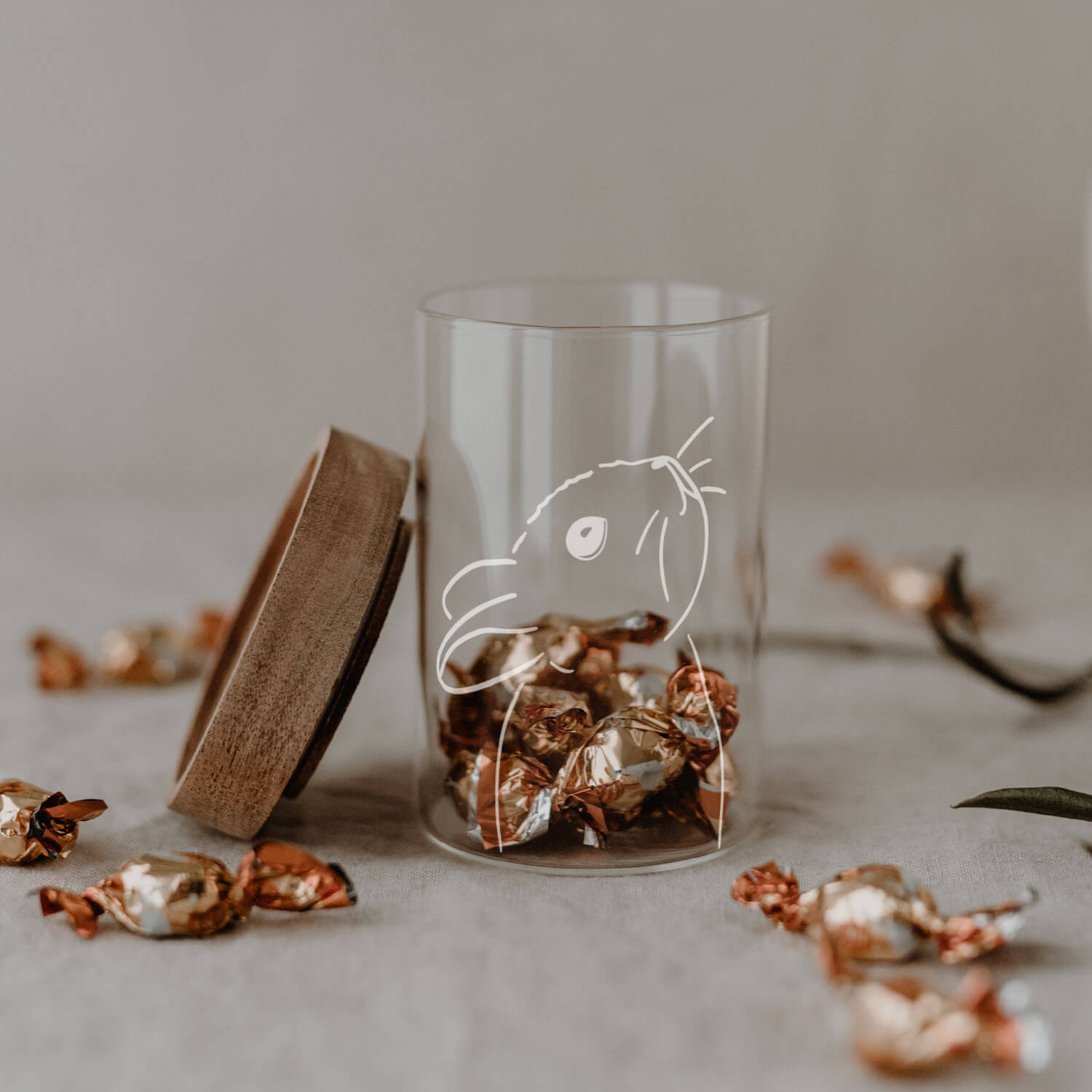 Mini Vorratsglas "Hase" - 200 ml (Transparent)