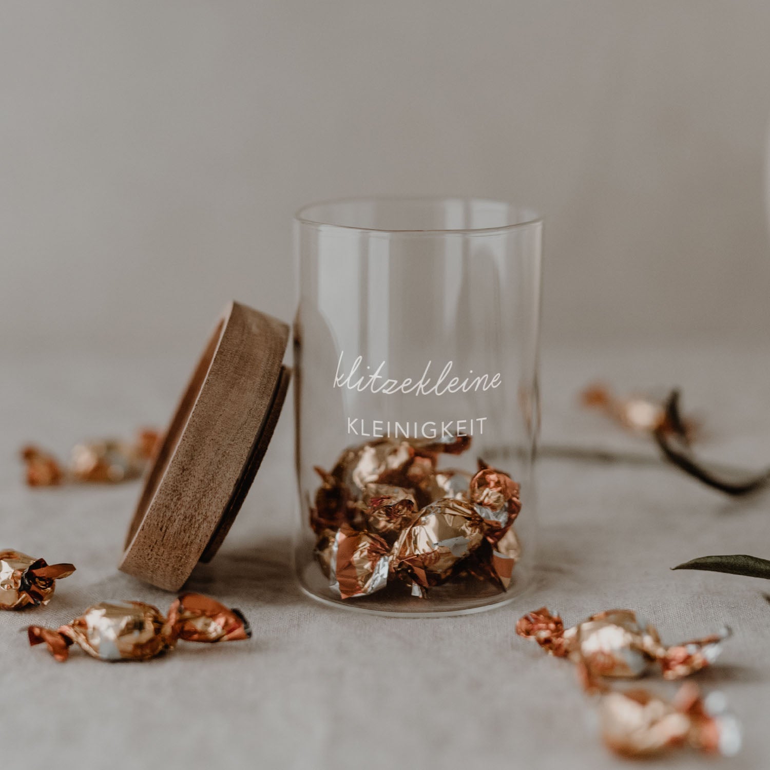 Mini-Vorratsglas "Kleinigkeit" - 200 ml (Transparent)
