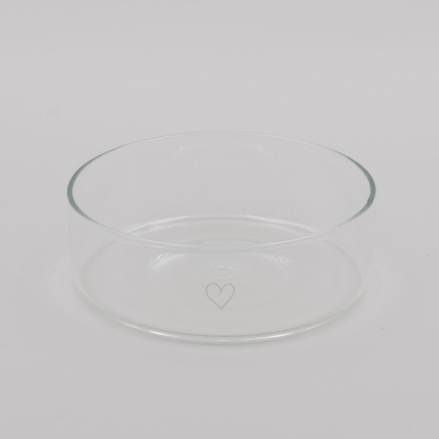 Glasschale "Herz" - 18x18x6,2 cm (Transparent)