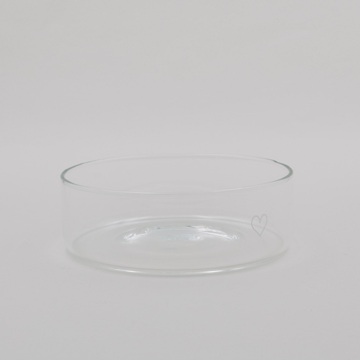 Glasschale "Herz" - 18x18x6,2 cm (Transparent)