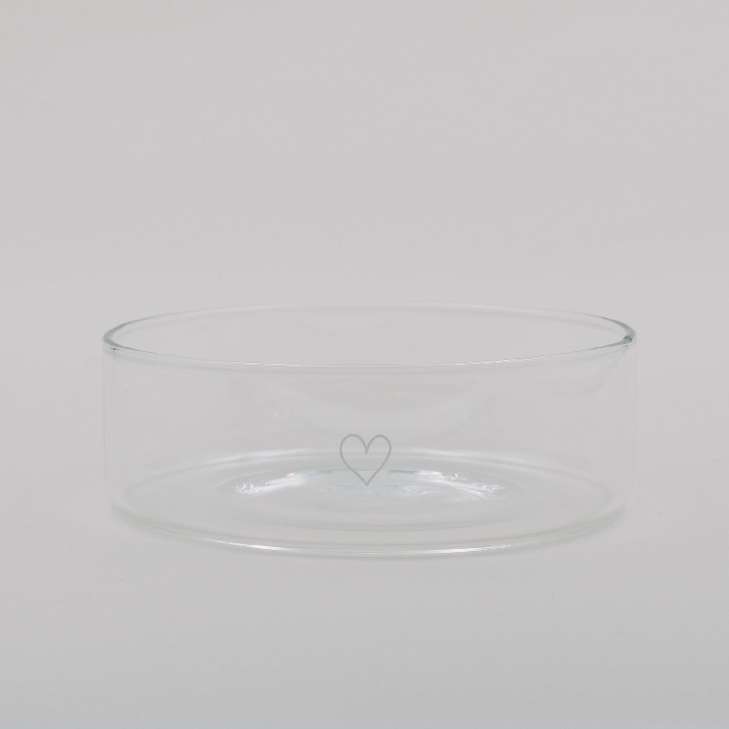 Glasschale "Herz" - 18x18x6,2 cm (Transparent)