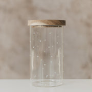 Vorratsglas "Herzen" - 19 cm (Weiß)