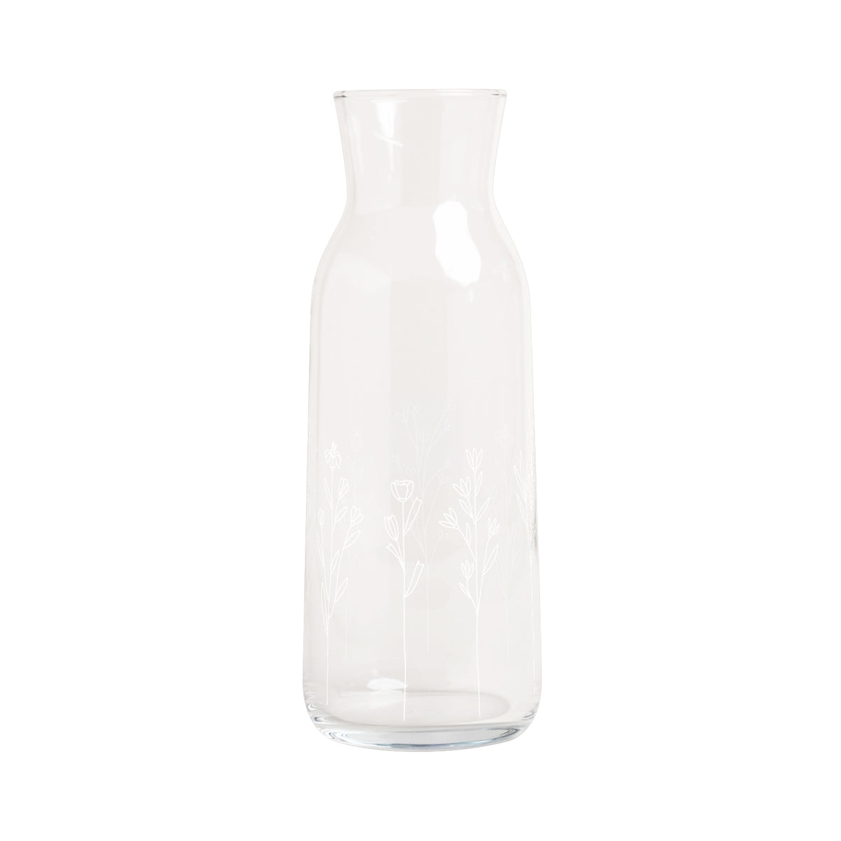 Karaffe "Blumenwiese" - 1,2 l (Transparent)