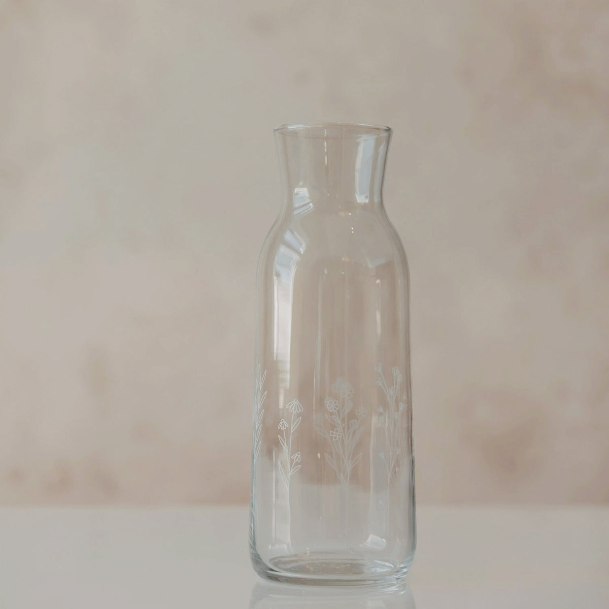 Karaffe "Blumenwiese" - 1,2 l (Transparent)