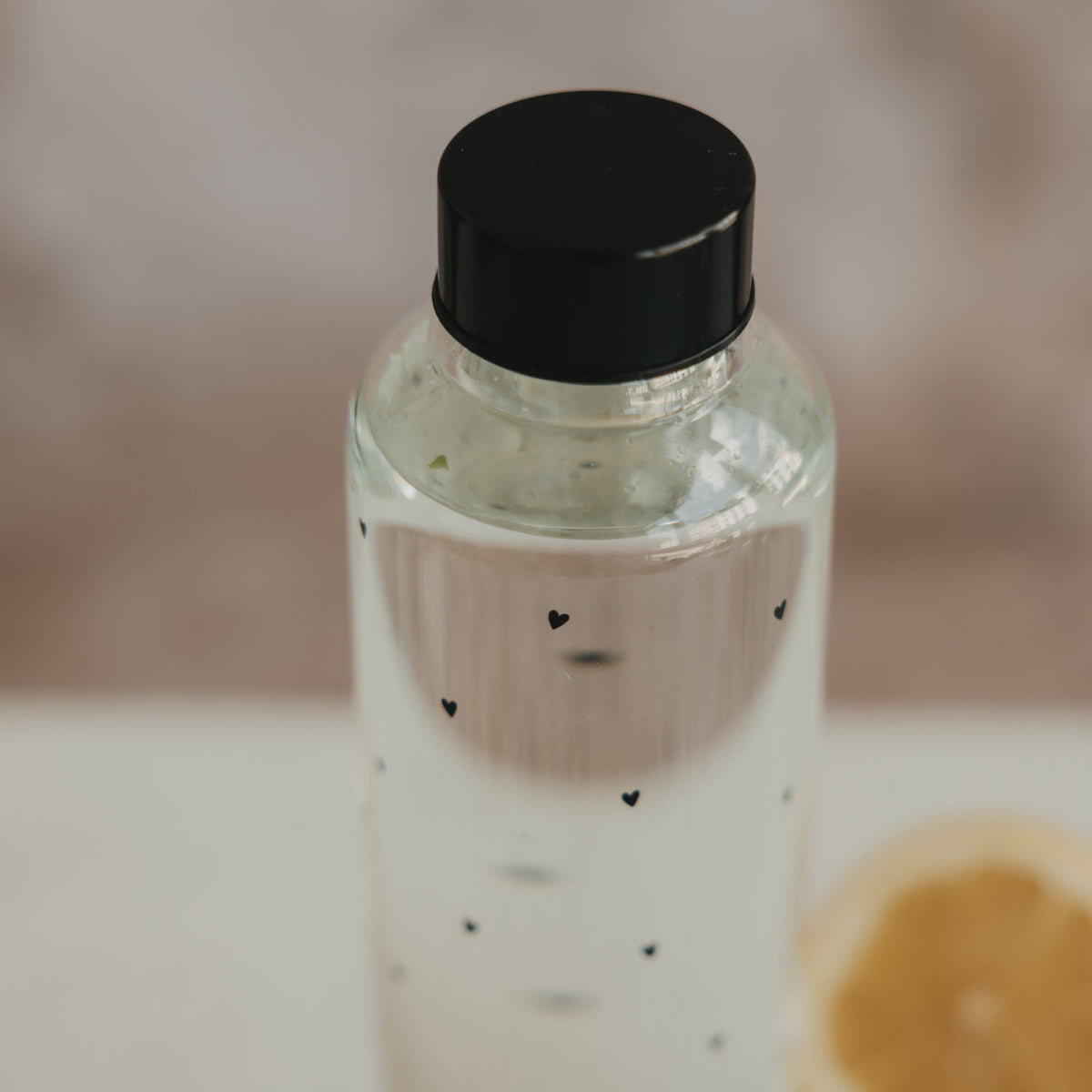 Trinkflasche "Herzen" - 750 ml (Transparent)
