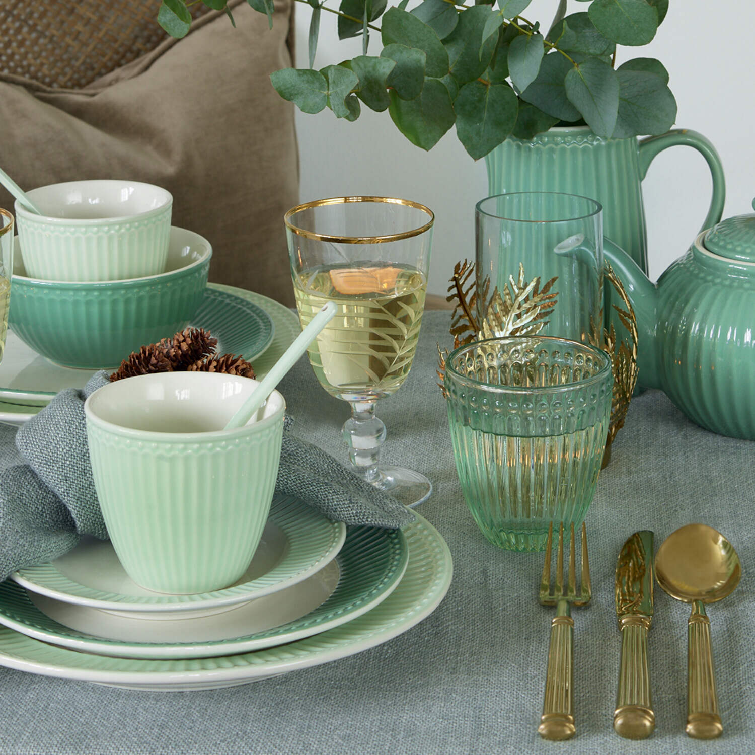 Stoffserviette "Heavy" (Dusty Green)