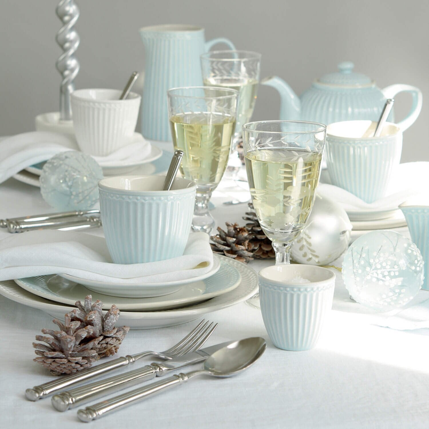 Frühstücksteller "Alice" im 4er-Set - 22,5 cm (White) GreenGate