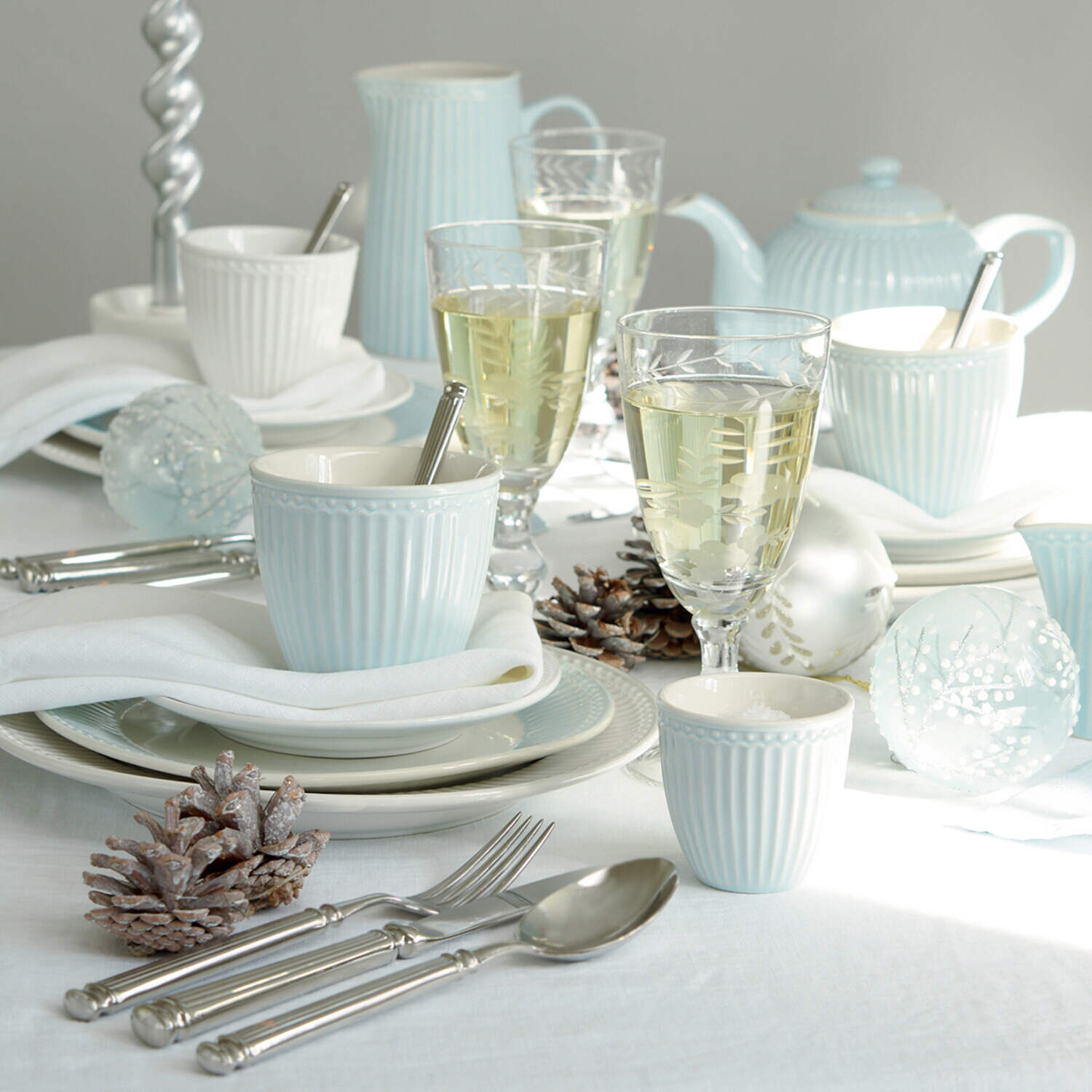 Essteller "Alice" (White)  - 4er-Set
