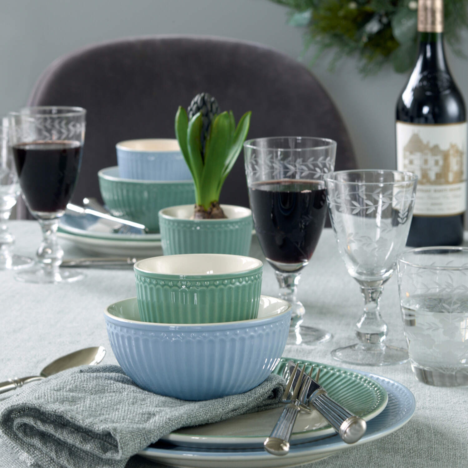 Müslischüssel "Alice" (Pale Blue)  - 4er-Set