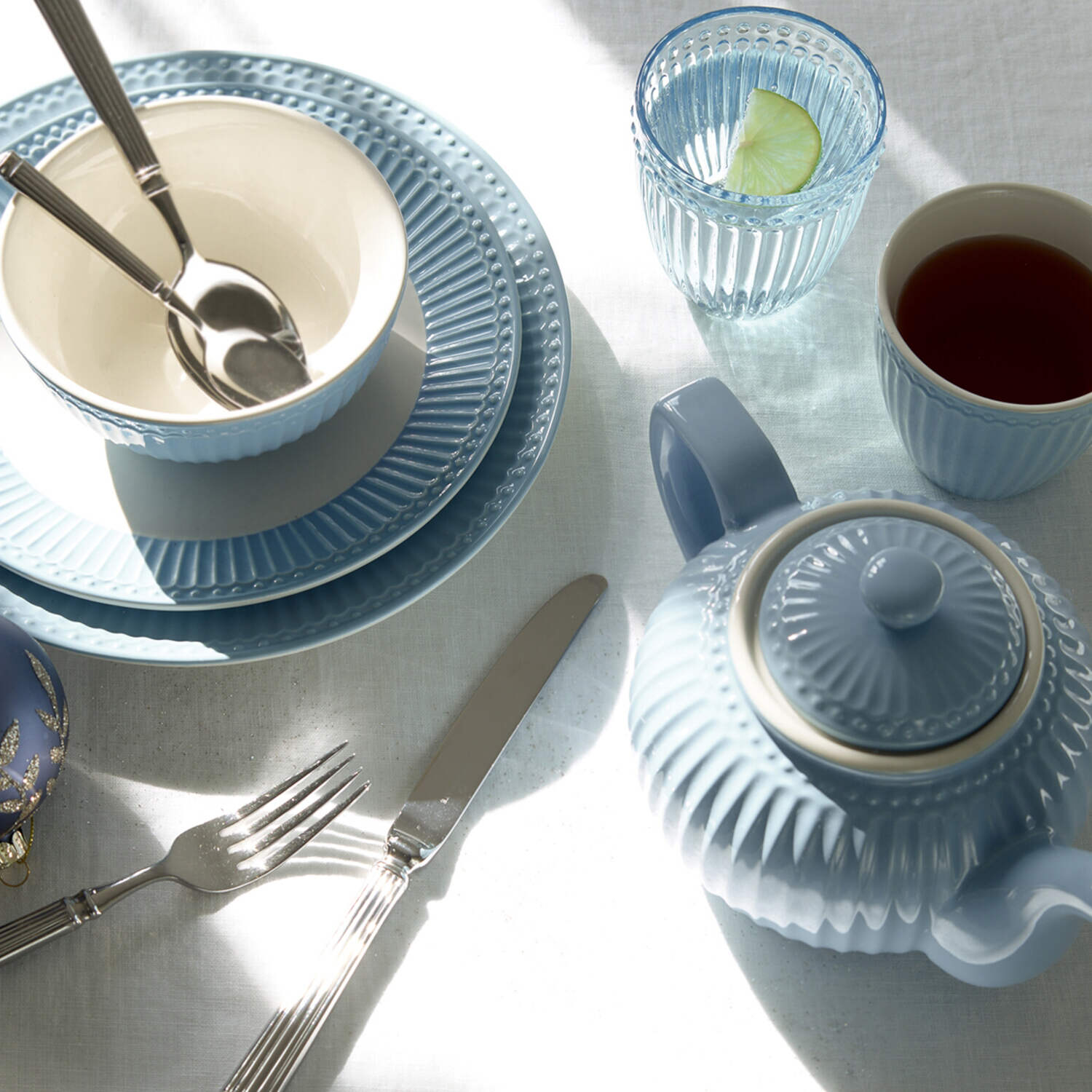 Müslischüssel "Alice" (Sky Blue)  - 4er-Set GreenGate