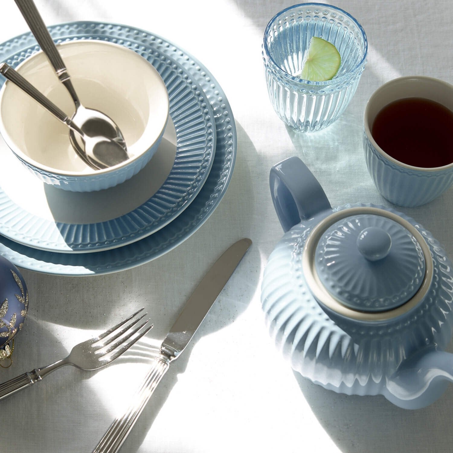 Frühstücksteller "Alice" (Dark Blue)  - 4er-Set