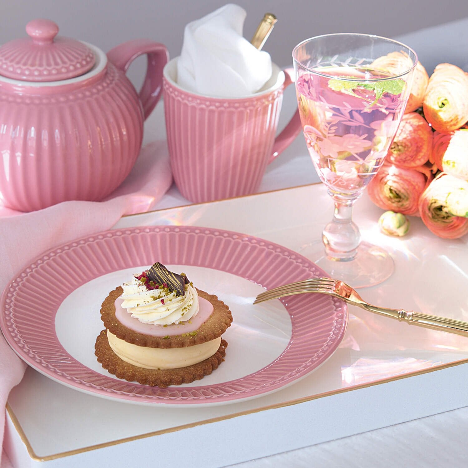Latte Cup "Alice" (Dusty Rose)