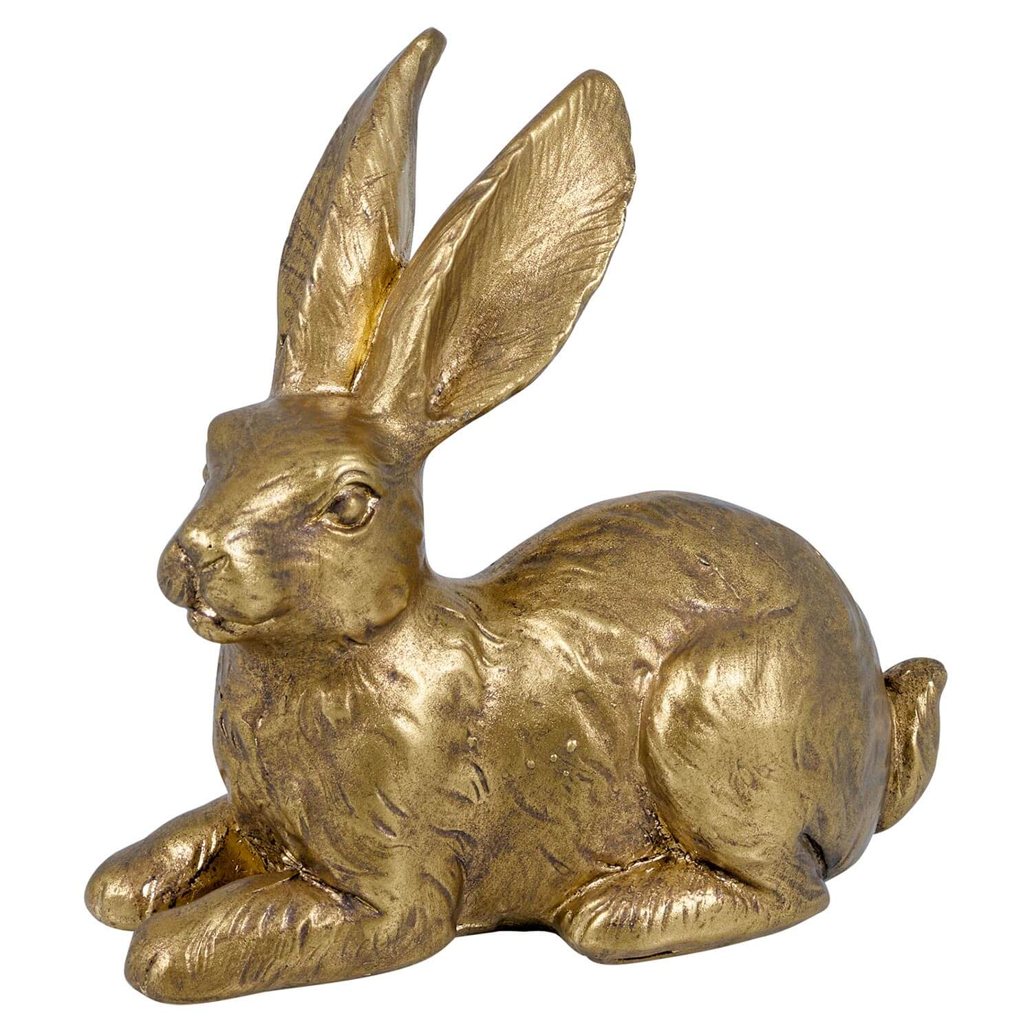 Deko-Hasen im 4er-Set (Gold)