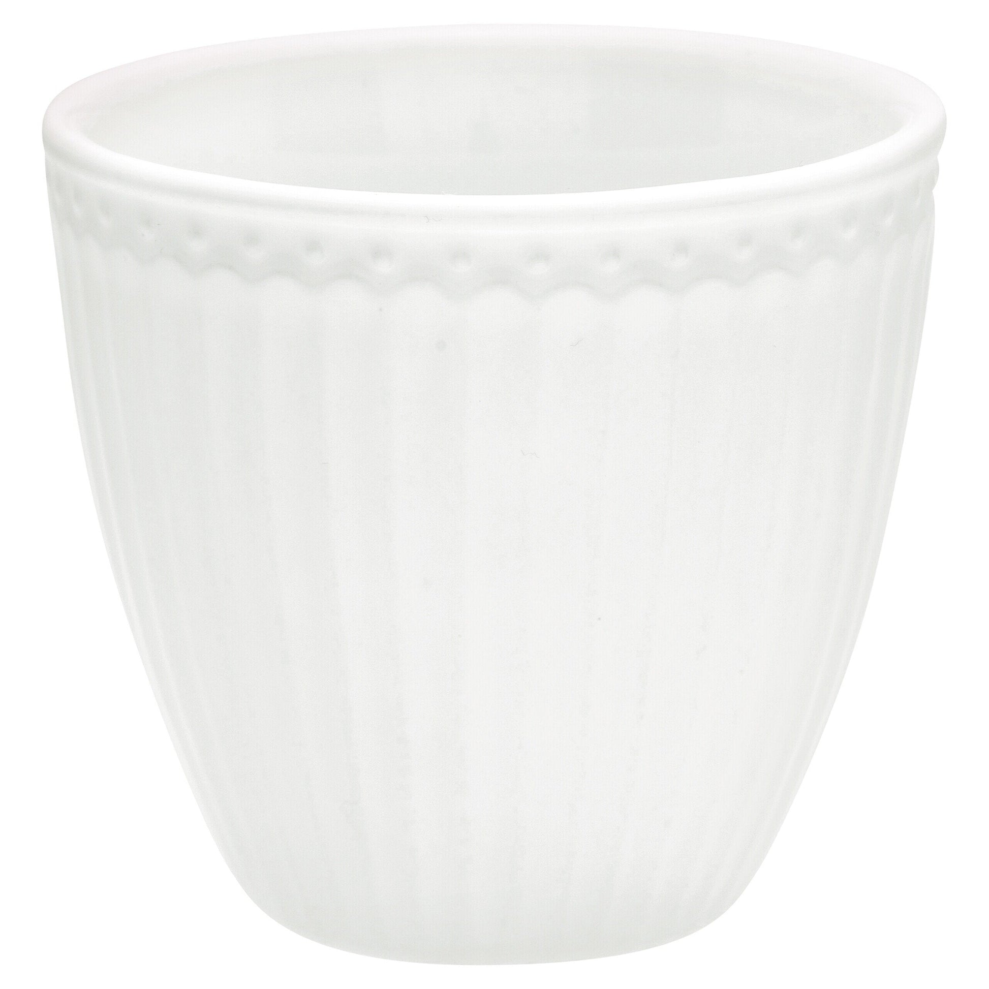 Latte Cup "Alice" im 4er-Set - 10x9 cm (Weiß) GreenGate