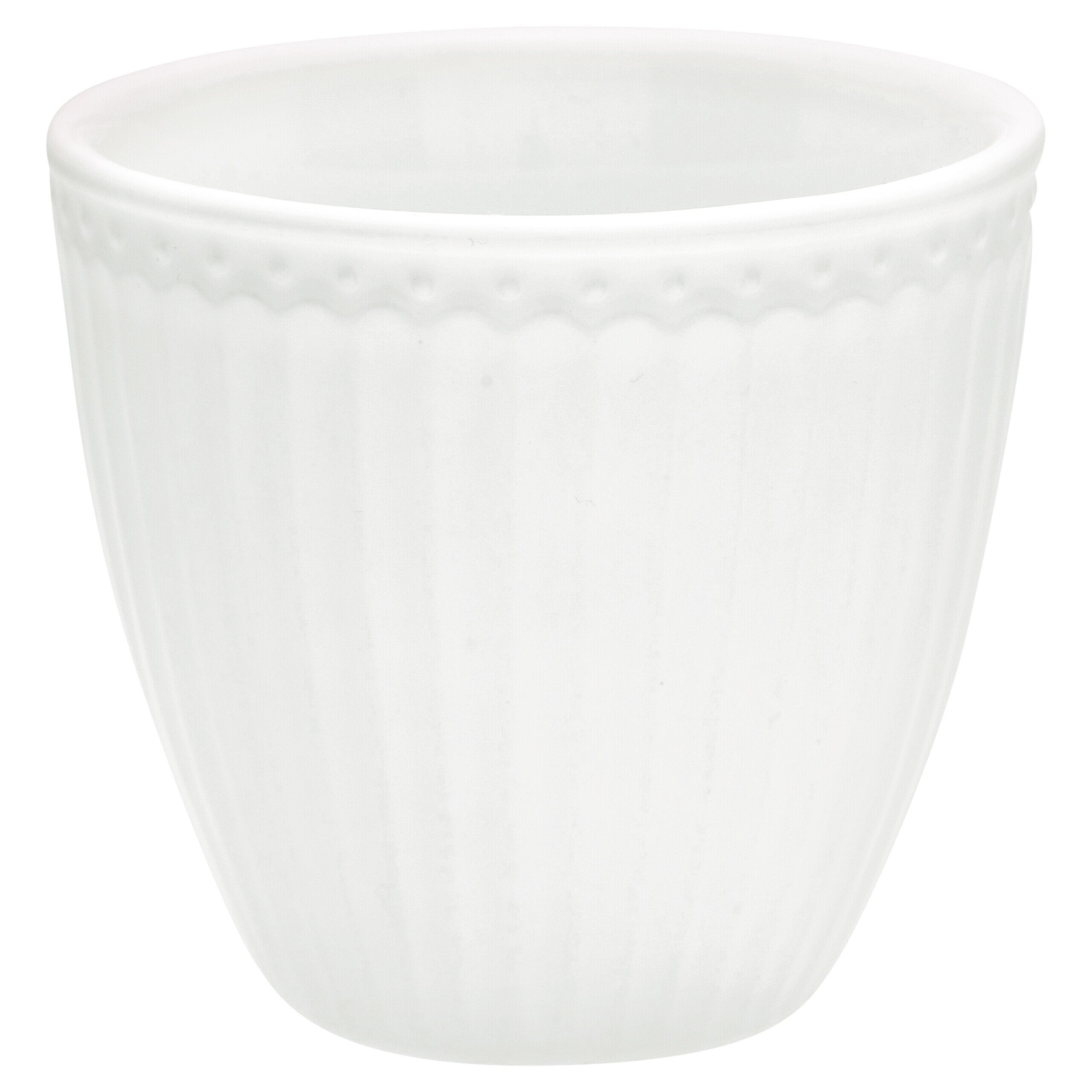 Latte Cup "Alice" im 4er-Set - 10x9 cm (Weiß) GreenGate