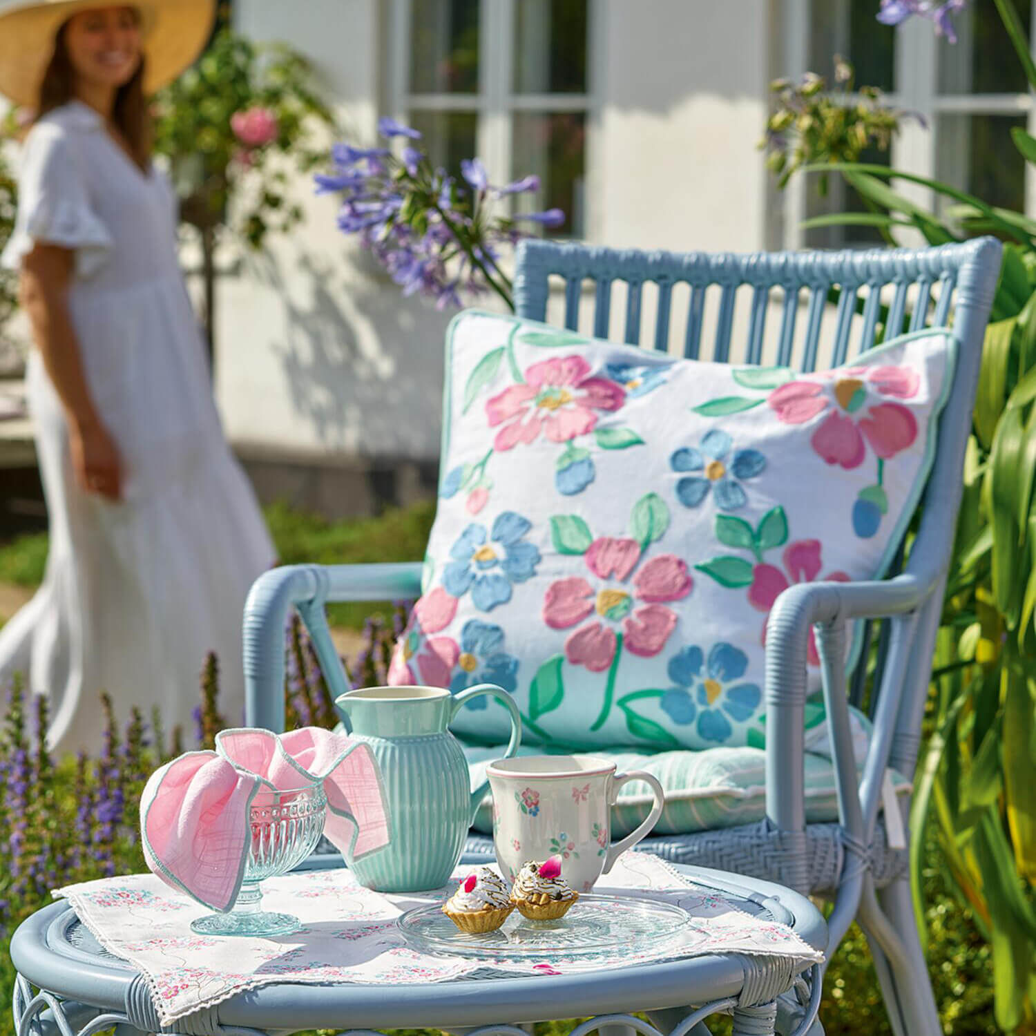 Sitzkissen "Alessia" - L (Pale Pink)