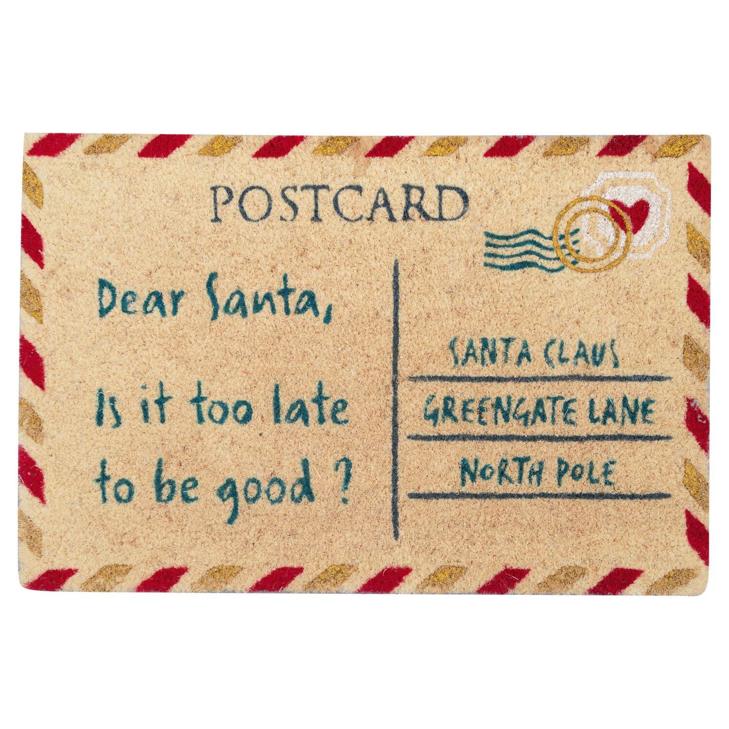 Türmatte  "Xmas Letter" - 60x40 cm (Weiß)