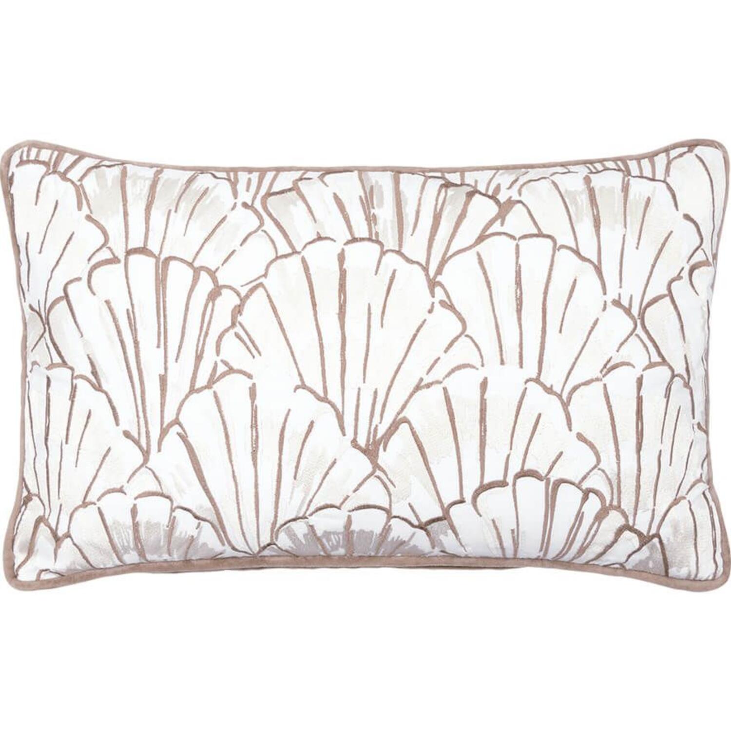 Baumwoll-Kissenbezug "Joan" - 30x50 cm (Beige)