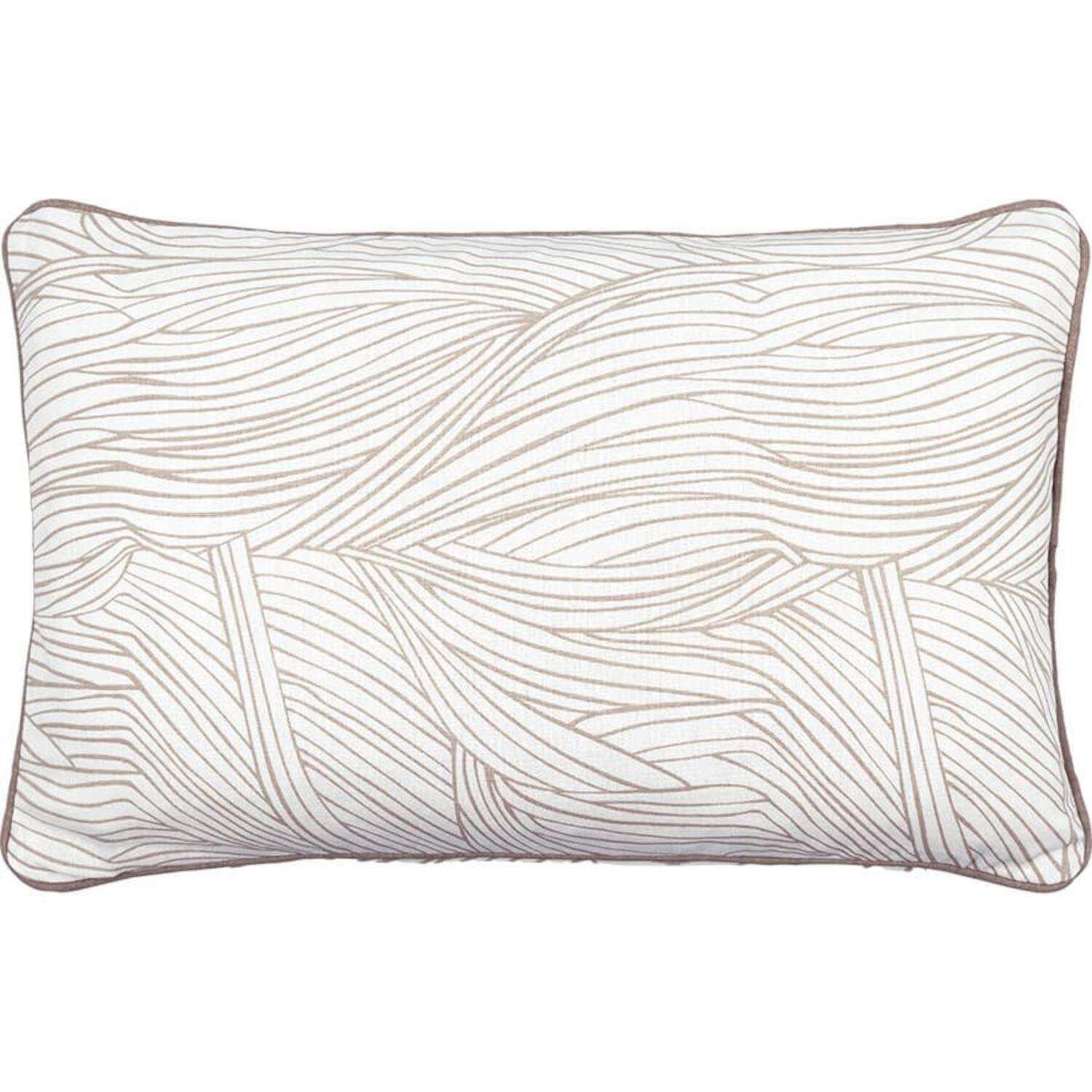 Baumwoll-Kissenbezug "Wilja" - 30x50 cm (Beige)
