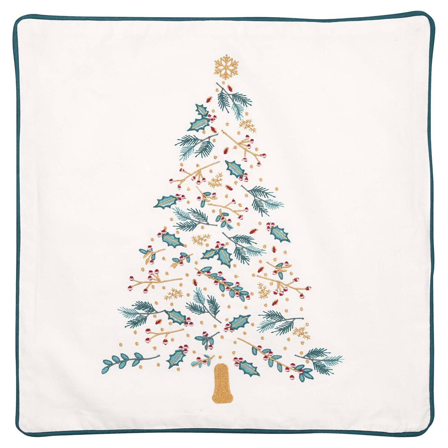 Kissenbezug "Lucie Xmas" - 40x40 cm (Weiß)