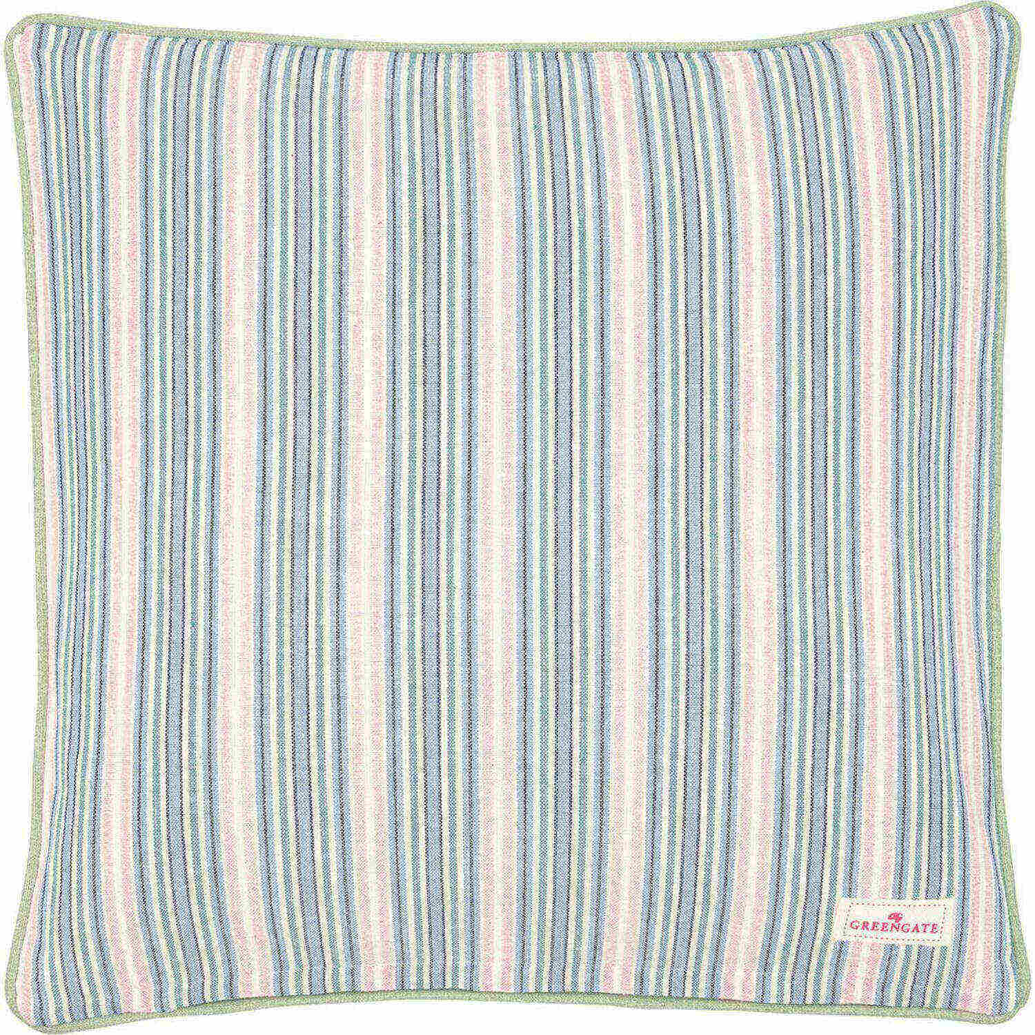 Kissenhülle mit Print "Laura Homes" - 40x40 cm (Dusty Blue)